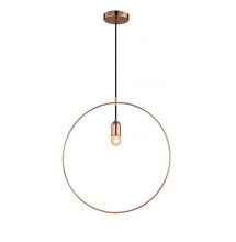Krug lampa wisząca E27 1x40W miedź
